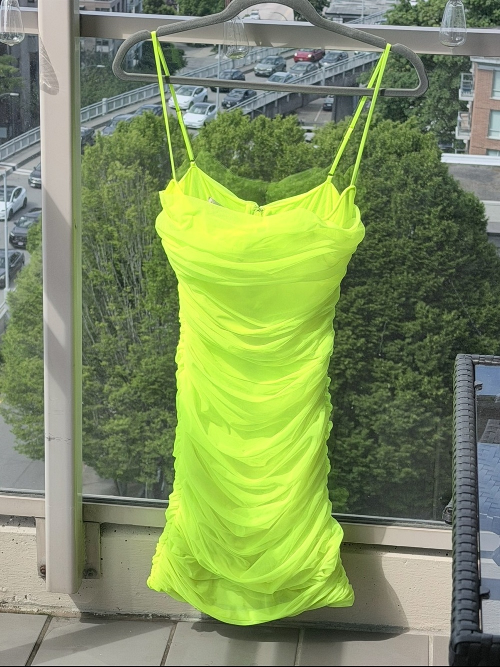 House of CB Ella Dress. Sheer/unlined